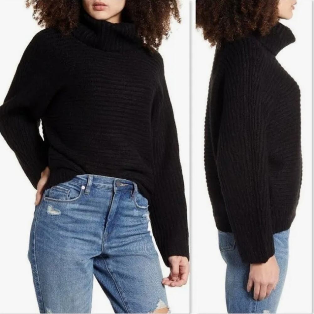 Leith Cowl Turtleneck Cozy Neck Dolman Sweater Size L NWT